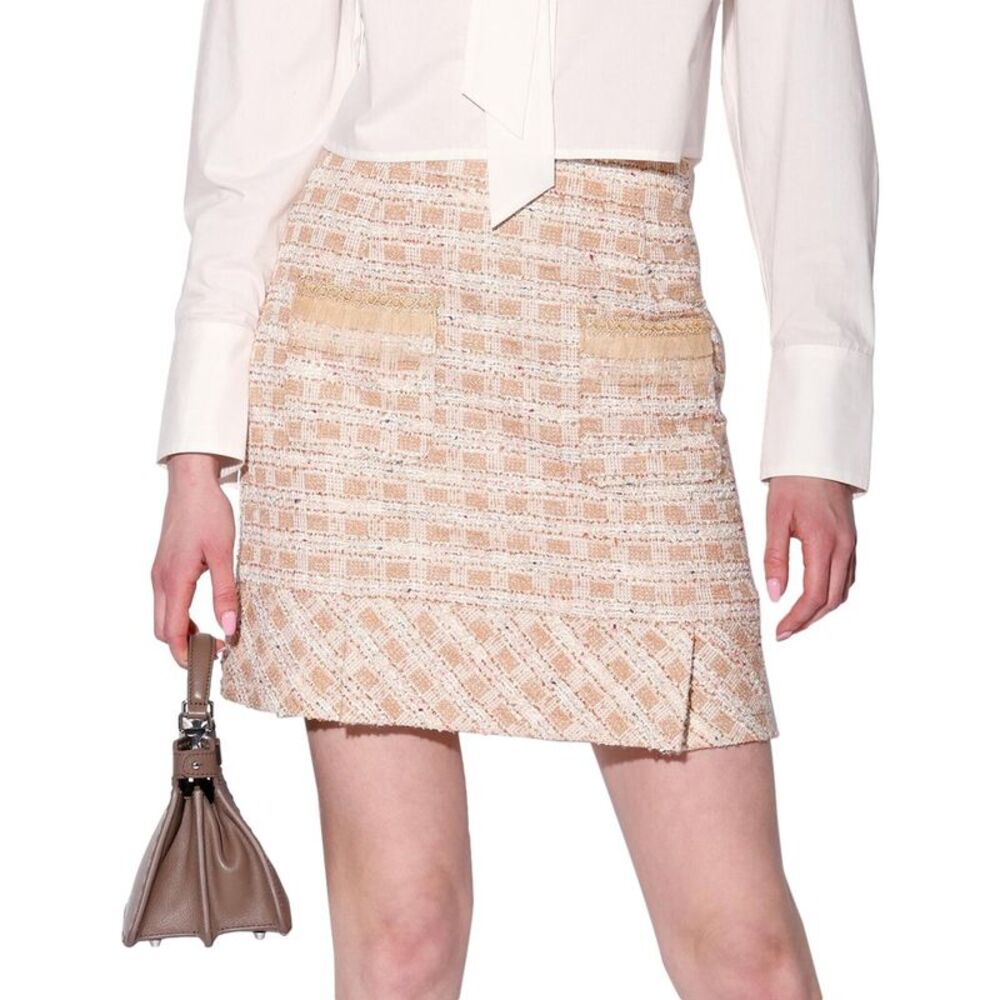 Walter Baker Womens Bree Skirt, Tan - Picture 1 of 5